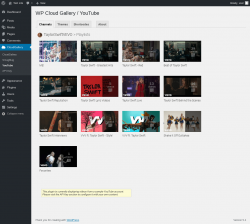 Page screenshot: CloudGallery &rarr; YouTube
