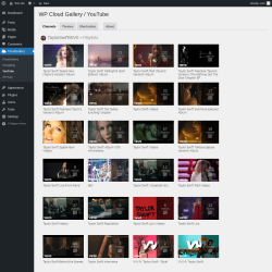 Page screenshot: CloudGallery &rarr; YouTube