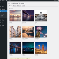 Page screenshot: CloudGallery &rarr; SmugMug