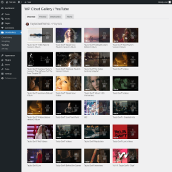 Page screenshot: CloudGallery &rarr; YouTube