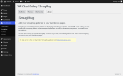 Page screenshot: CloudGallery &rarr; SmugMug &rarr; About