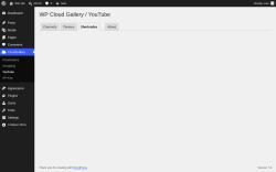 Page screenshot: CloudGallery &rarr; YouTube &rarr; Shortcodes