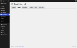 Page screenshot: CloudGallery &rarr; Themes