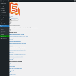 Page screenshot: Super Page Cache → Help