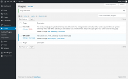 Page screenshot: Plugins ‹ Test site — WordPress