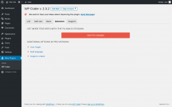 Page screenshot: Wow Plugins → WP Coder → Extension