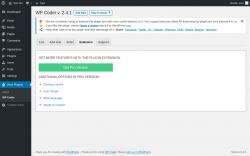 Page screenshot: Wow Plugins → WP Coder → Extension