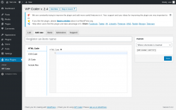 Page screenshot: Wow Plugins → WP Coder → Add new