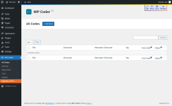 Page screenshot: WP Coder