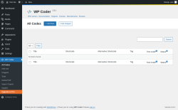 Page screenshot: WP Coder