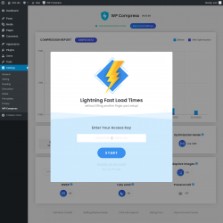 Page screenshot: Settings → WP Compress