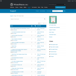 Page screenshot: WP Contact Slider → Support Forum