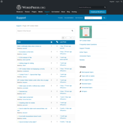 Page screenshot: WP Contact Slider → Support Forum