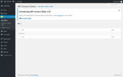 Page screenshot: WP Contact Slider
