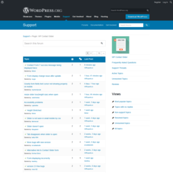 Page screenshot: WP Contact Slider → Support Forum