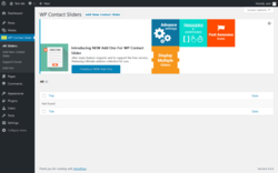 Page screenshot: WP Contact Slider