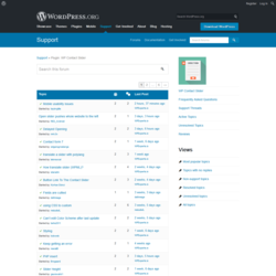 Page screenshot: WP Contact Slider → Support Forum
