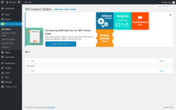 Page screenshot: WP Contact Slider