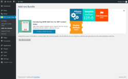 Page screenshot: WP Contact Slider → Add-Ons Bundle