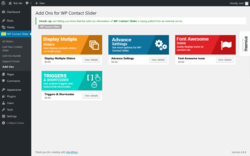 Page screenshot: WP Contact Slider → Add-Ons