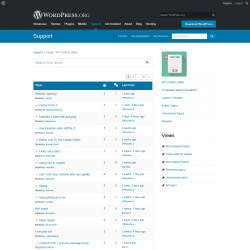 Page screenshot: WP Contact Slider → Support Forum