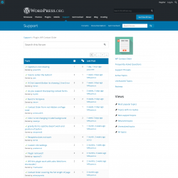 Page screenshot: WP Contact Slider → Support Forum