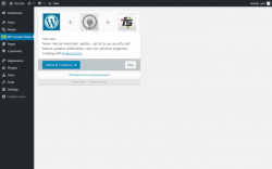 Page screenshot: ‹ Test site — WordPress