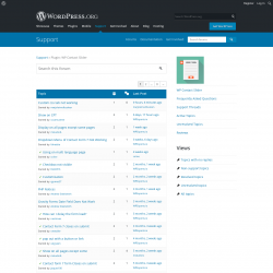Page screenshot: WP Contact Slider → Support Forum