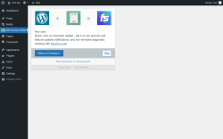 Page screenshot: ‹ Test site — WordPress