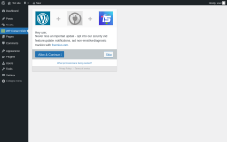 Page screenshot: ‹ Test site — WordPress