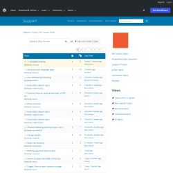 Page screenshot: WP Contact Slider → Support Forum