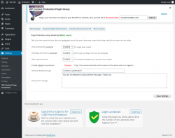 Page screenshot: Settings &rarr; WP Content Copy Protection