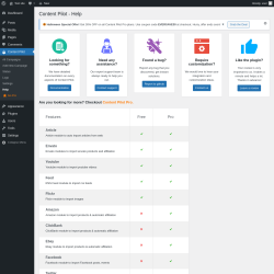 Page screenshot: Content Pilot → Help