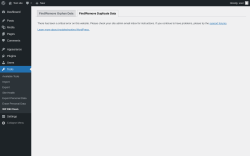 Page screenshot: Tools → WP DB Clean → Find/Remove
				Duplicate
				Data
