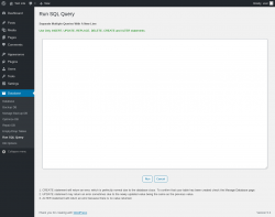 Page screenshot: Database &rarr; Run SQL Query