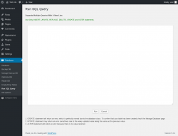 Page screenshot: Database &rarr; Run SQL Query