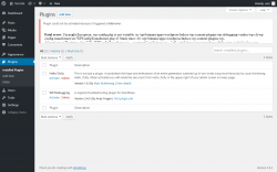 Page screenshot: Plugins &lsaquo; Test site &mdash; WordPress