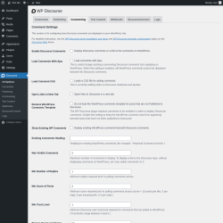 Page screenshot: Discourse → Commenting				