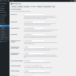 Page screenshot: Discourse → Text Content				