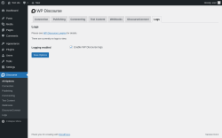 Page screenshot: Discourse → Logs				