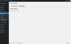 Page screenshot: WP FAQs → General Settings