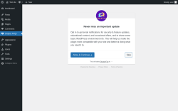 Page screenshot: ‹ Test site — WordPress