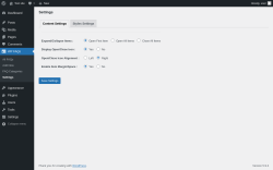 Page screenshot: WP FAQs → Settings