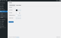 Page screenshot: WP FAQs → Settings → Styles Settings