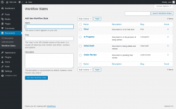 Page screenshot: Documents → Workflow States