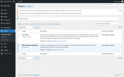 Page screenshot: Plugins ‹ Test site — WordPress