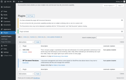 Page screenshot: Plugins ‹ Test site — WordPress