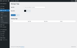 Page screenshot: Easy CRM → Tags