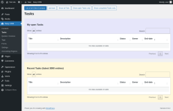 Page screenshot: Easy CRM &rarr; Tasks