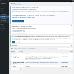 Page screenshot: Plugins ‹ Test site — WordPress